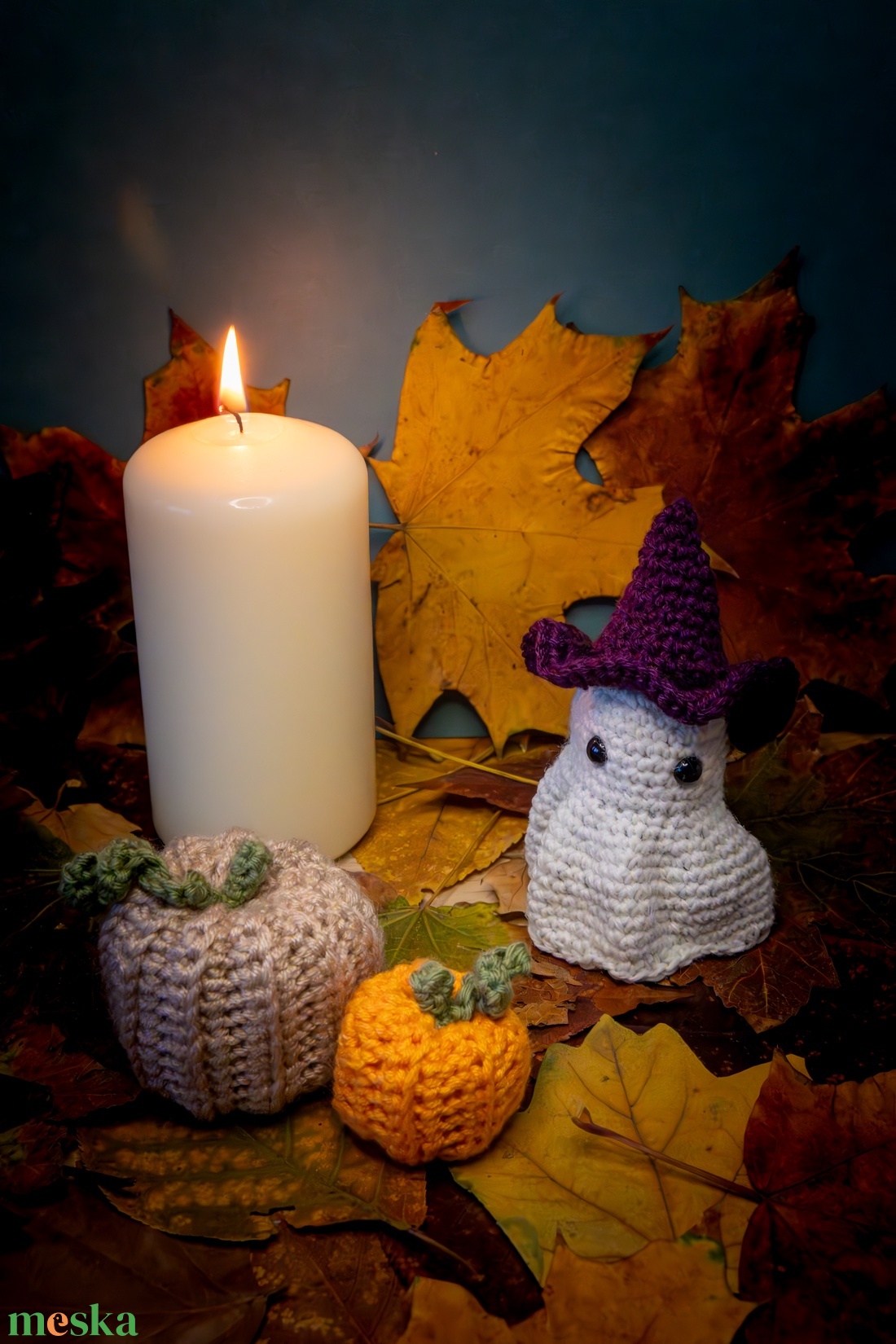 Horgolt tök ajándék szellemmel - otthon & életmód - dekoráció - halloween - halloweeni dekoráció - Meska.hu Horgolt tök ajándék szellemmel - otthon & életmód - dekoráció - halloween - halloweeni dekoráció - Meska.hu