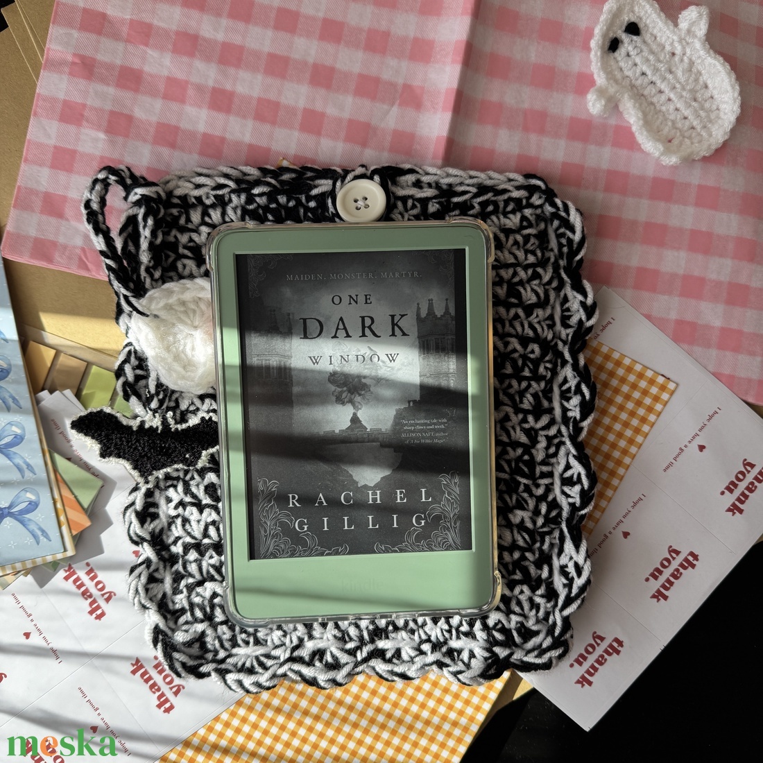 horgolt tok ebookolvasóra - Kindle tok - táska & tok - ebook & tablet tok - Meska.hu