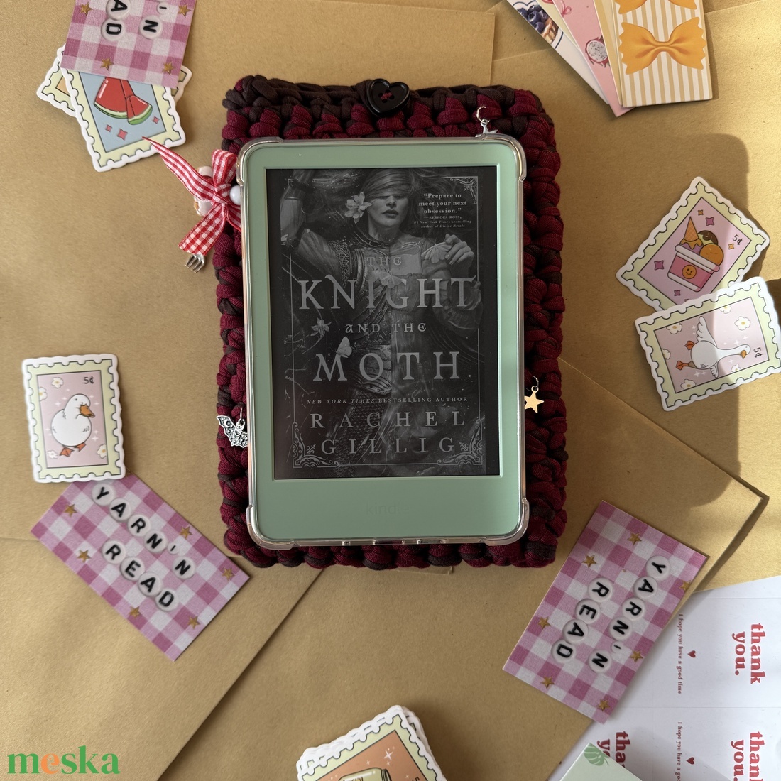 horgolt tok ebookolvasóra - Kindle tok - táska & tok - ebook & tablet tok - Meska.hu