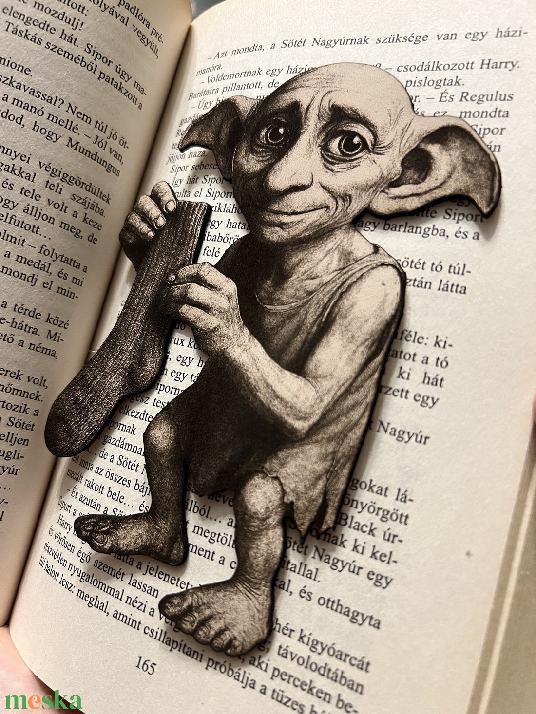 Bőr házimanó könyvjelző - könyv & zene - könyvjelző - Meska.hu