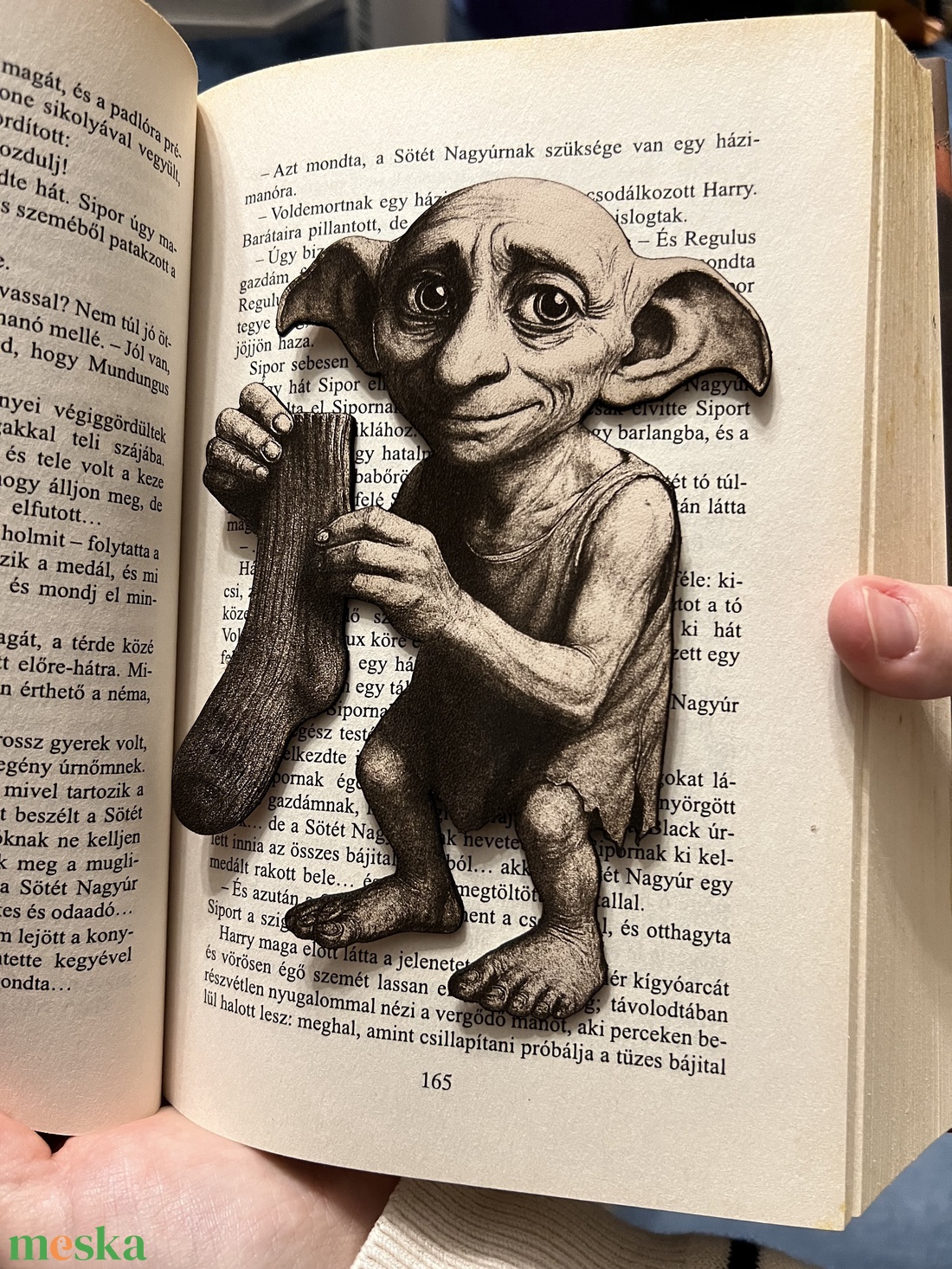 Bőr házimanó könyvjelző - könyv & zene - könyvjelző - Meska.hu