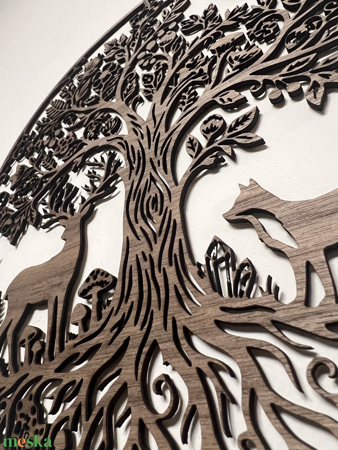 Élet fája fali dísz erdei állatokkal - otthon & életmód - dekoráció - fali és függő dekoráció - falra akasztható dekor - Meska.hu