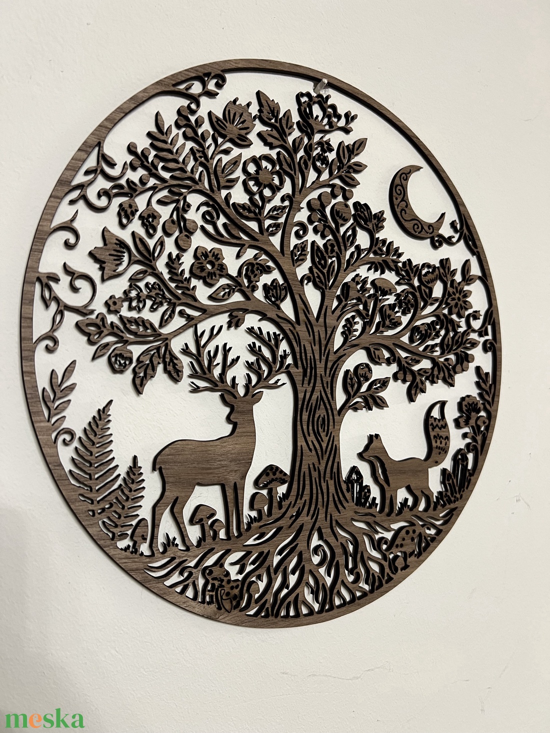 Élet fája fali dísz erdei állatokkal - otthon & életmód - dekoráció - fali és függő dekoráció - falra akasztható dekor - Meska.hu