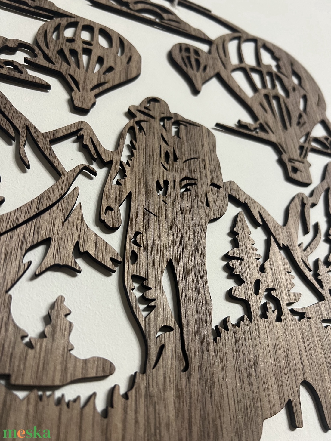 �Túrázó hőlégballonok fali dísz fából - otthon & életmód - dekoráció - fali és függő dekoráció - falra akasztható dekor - Meska.hu