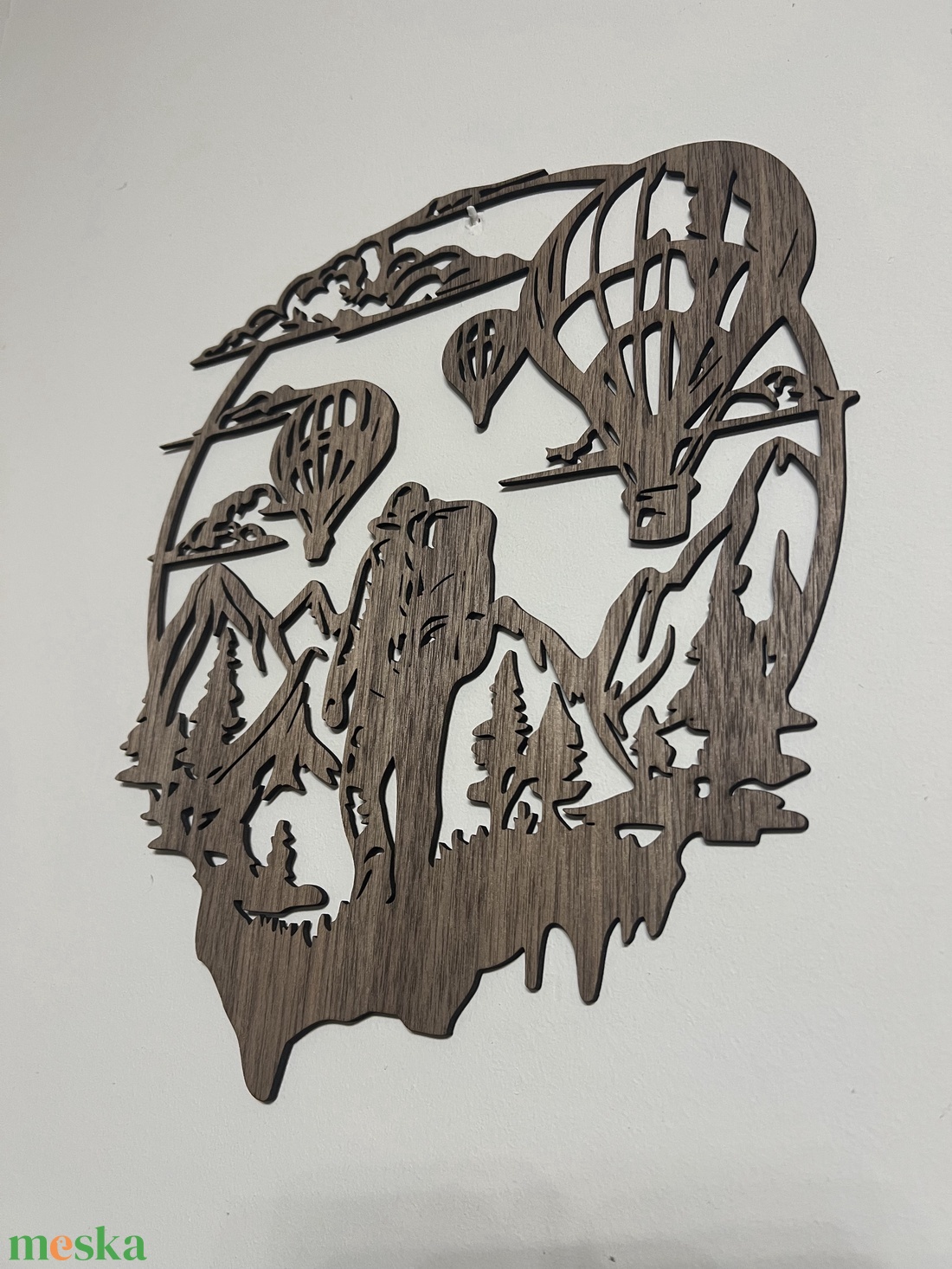 �Túrázó hőlégballonok fali dísz fából - otthon & életmód - dekoráció - fali és függő dekoráció - falra akasztható dekor - Meska.hu