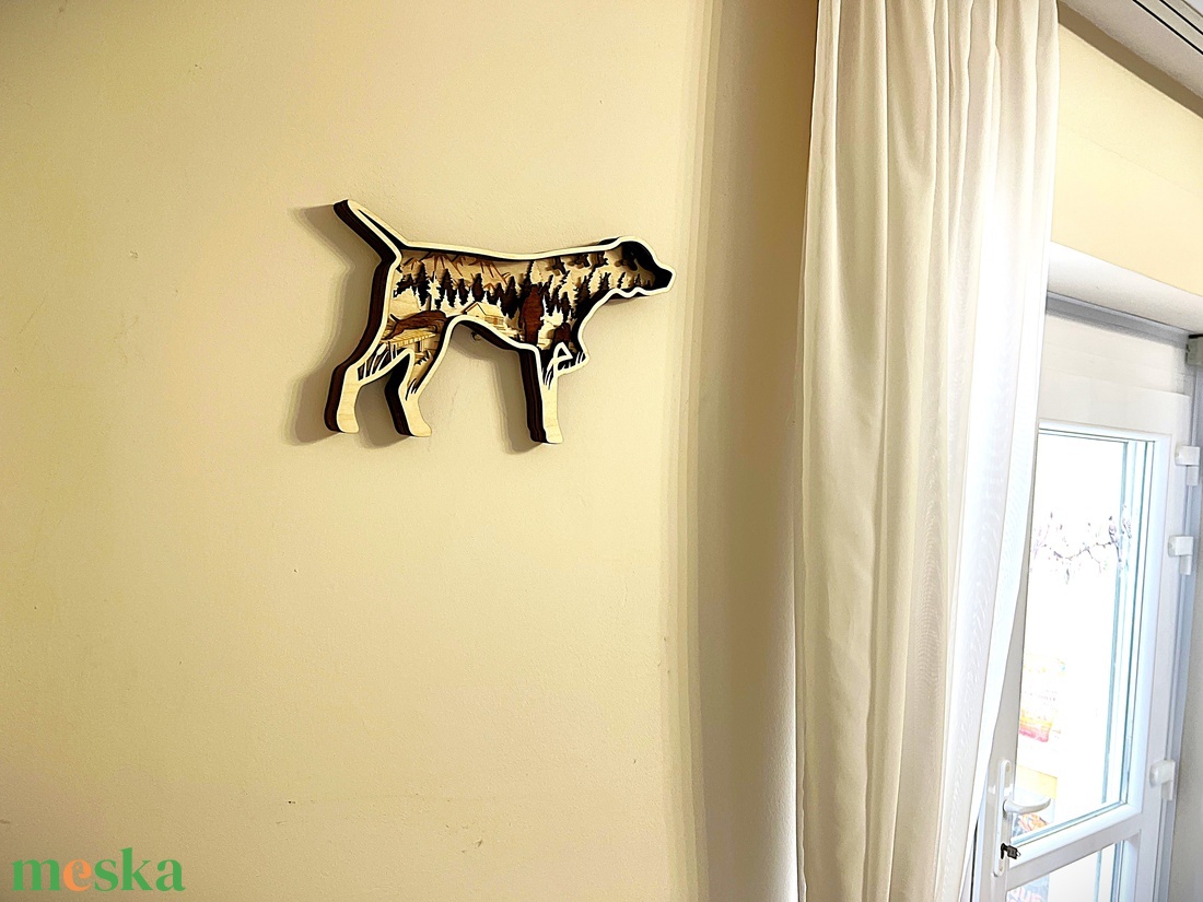 A vizsla - asztali / fali dísz fából - otthon & életmód - dekoráció - fali és függő dekoráció - falra akasztható dekor - Meska.hu