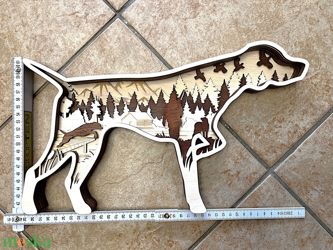 A vizsla - asztali / fali dísz fából - otthon & életmód - dekoráció - fali és függő dekoráció - falra akasztható dekor - Meska.hu