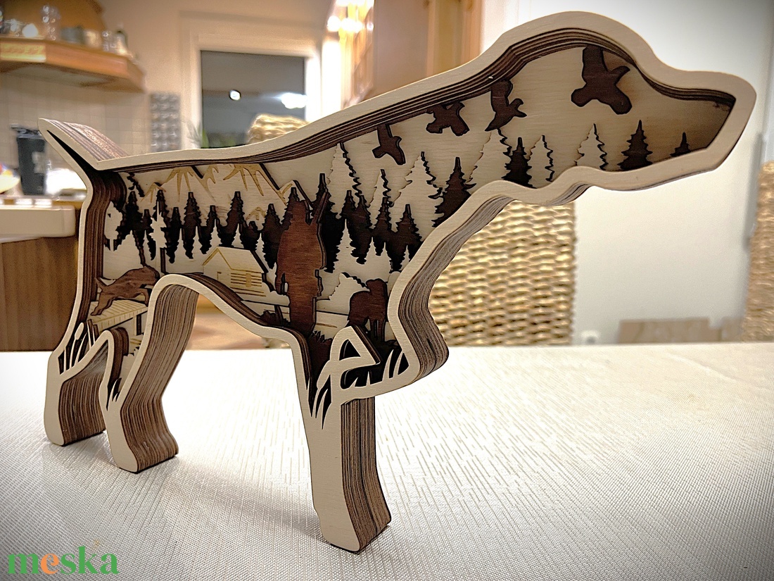 A vizsla - asztali / fali dísz fából - otthon & életmód - dekoráció - fali és függő dekoráció - falra akasztható dekor - Meska.hu