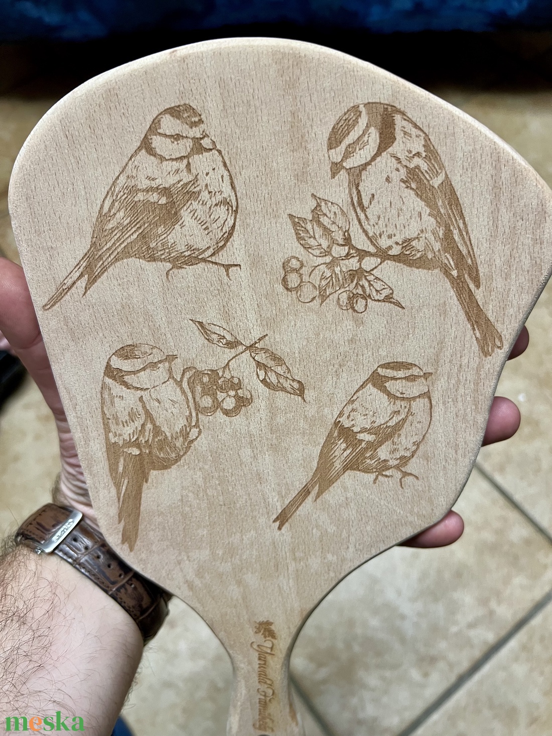 Cinegés vágódeszka gravírozással - otthon & életmód - konyhafelszerelés, tálalás - sütés, főzés - vágódeszka - Meska.hu