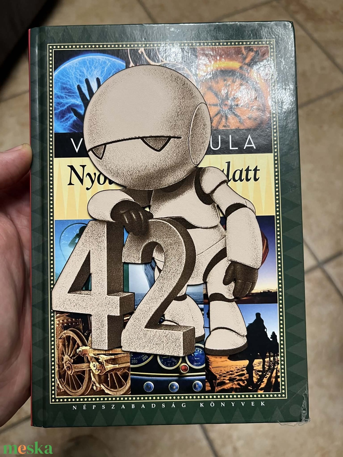 Bőr Marvin - 42 könyvjelző - könyv & zene - könyvjelző - Meska.hu