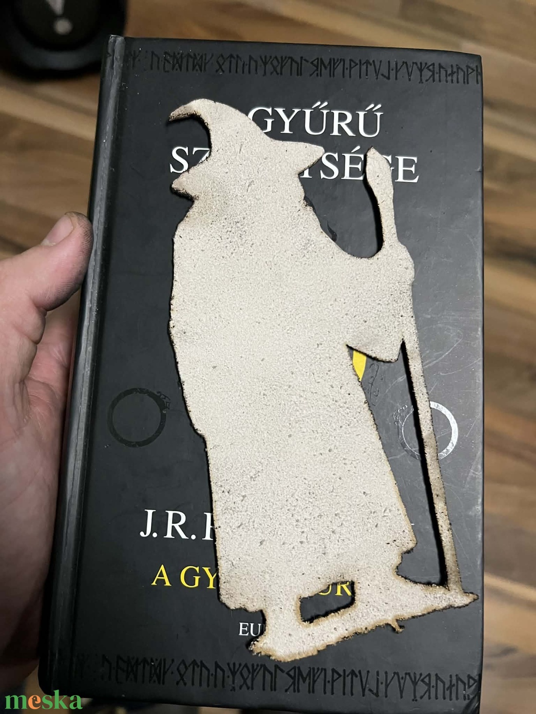 Bőr Gandalf könyvjelző - könyv & zene - könyvjelző - Meska.hu