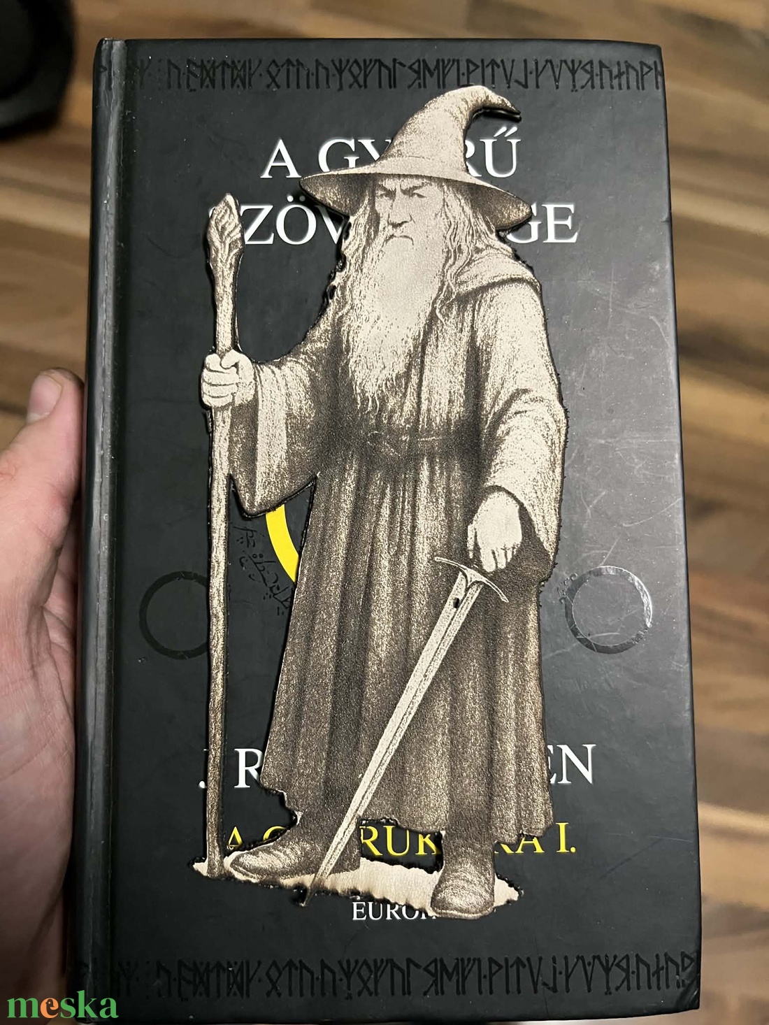 Bőr Gandalf könyvjelző - könyv & zene - könyvjelző - Meska.hu