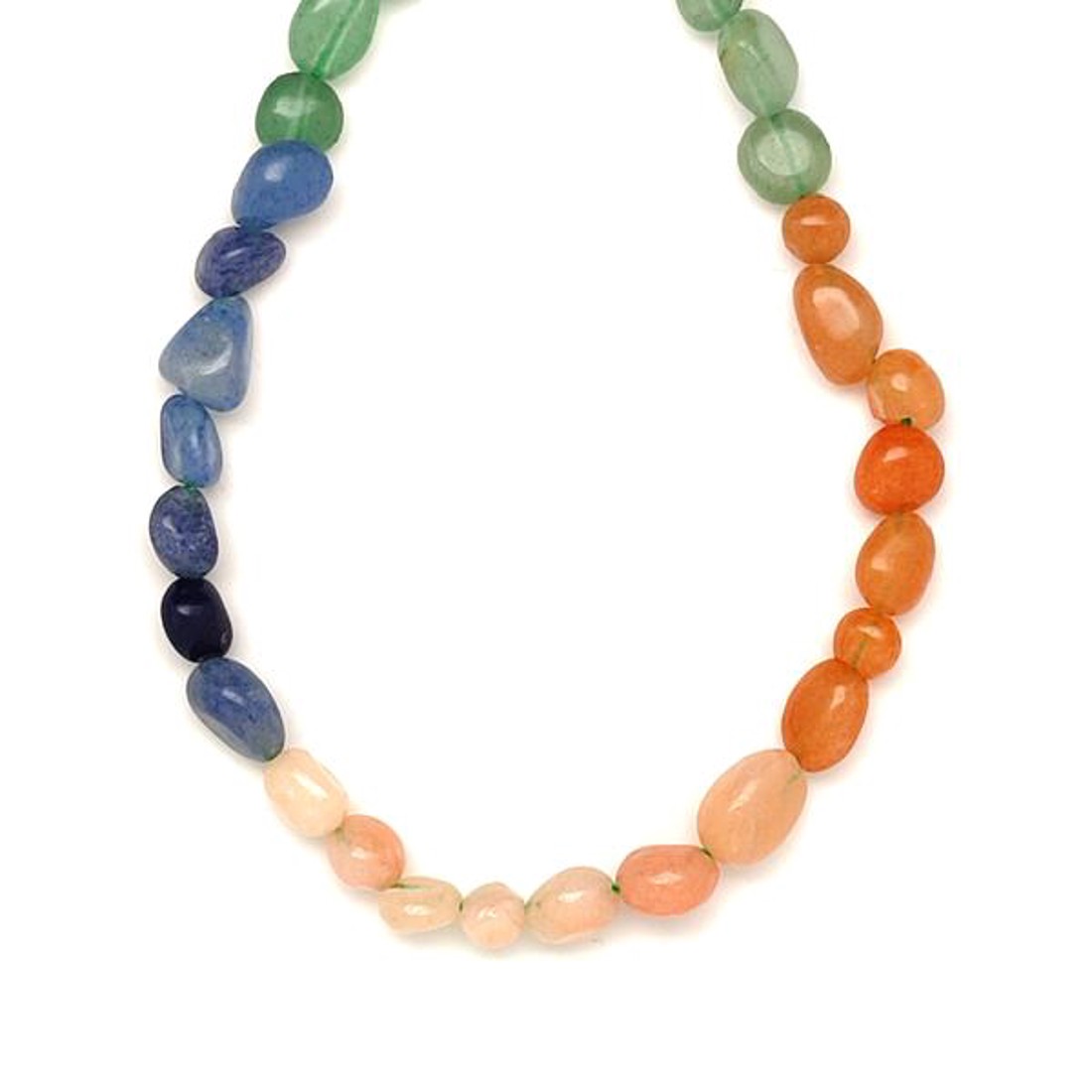 Aventurin multi pebble 6-8mm  ékszerkészítő alapanyag (füzér) - kellékek & szerszámok - ásvány alapanyag - ásványfüzér - Meska.hu