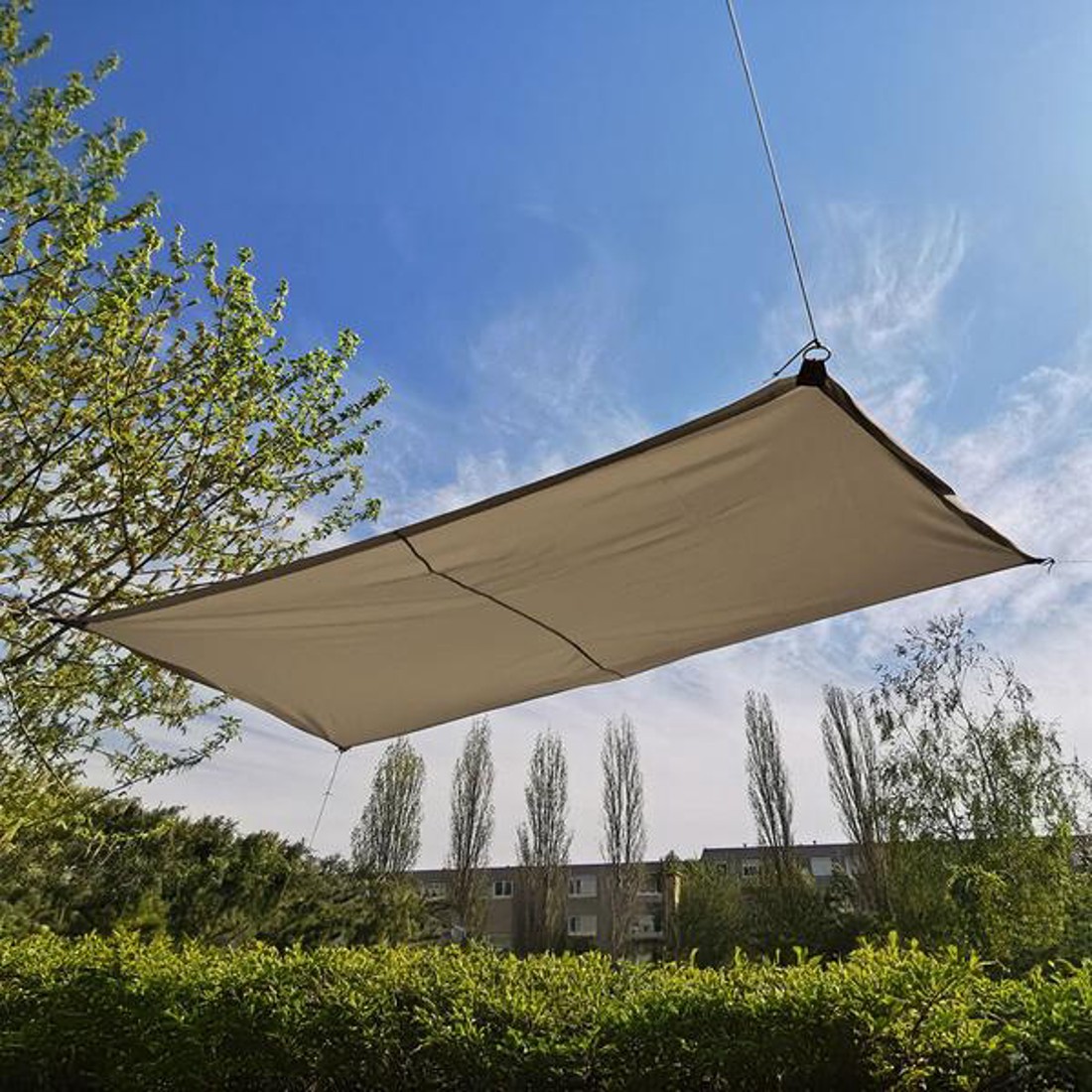 Drapp Téglalap Napvitorla - otthon & életmód - ház & kert - napvitorla - Meska.hu