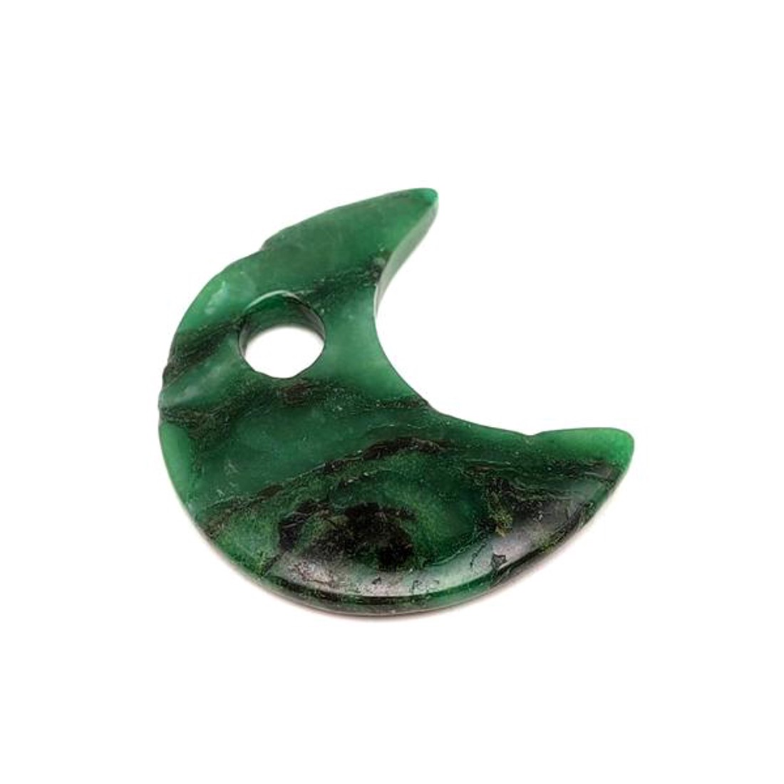 Jáde afrikai medál átfúrt félhold 30mm - ékszer - nyaklánc - medál - Meska.hu Jáde afrikai medál átfúrt félhold 30mm - ékszer - nyaklánc - medál - Meska.hu