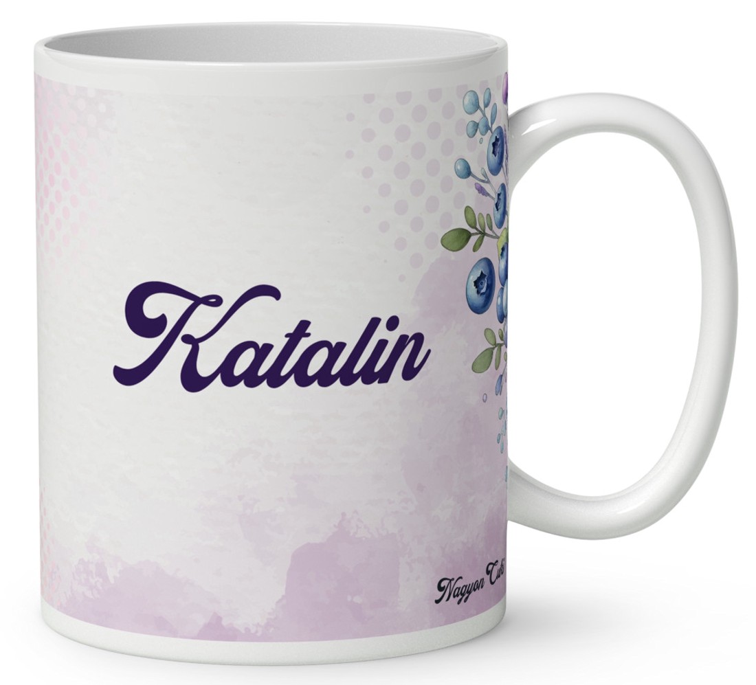 Névvel kérhető - Áfonyás manó sok áfonyával mintás bögre - otthon & életmód - konyhafelszerelés, tálalás - tálalás - bögre & csésze - Meska.hu