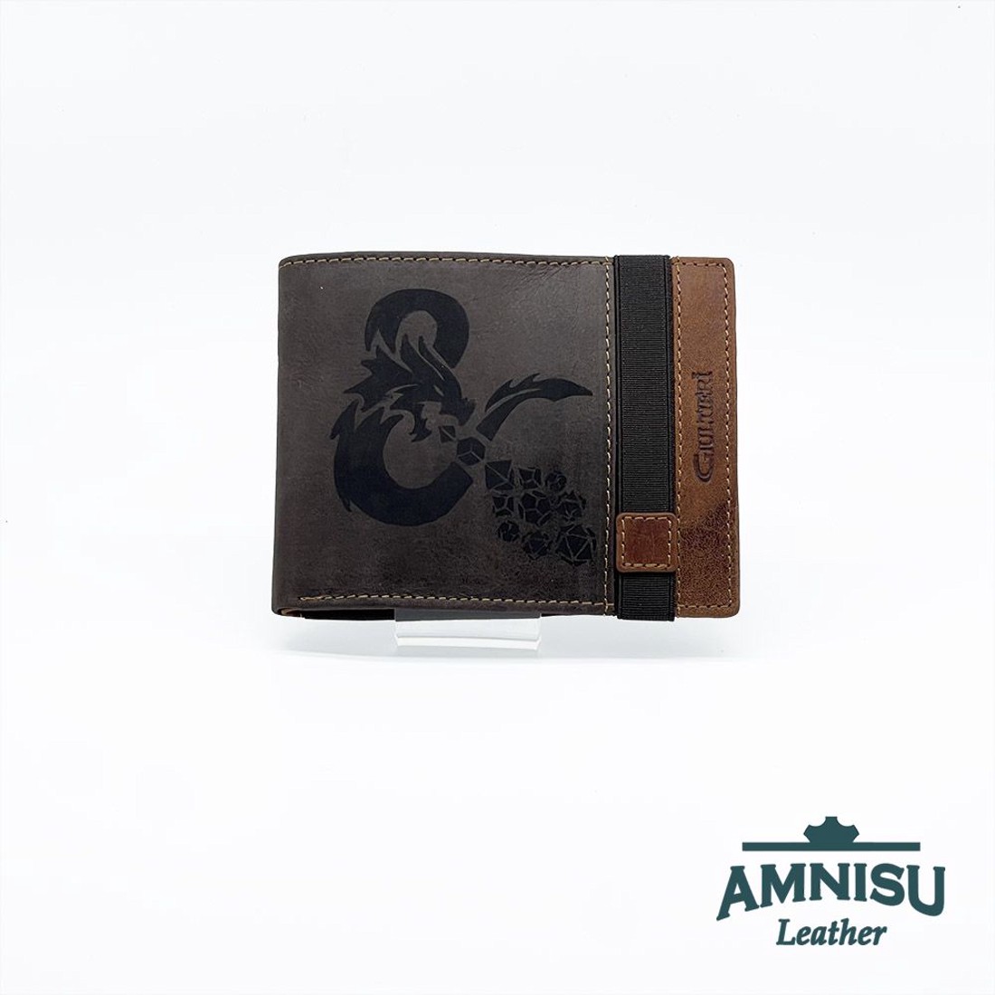 Sötét barna D&D kocka mintás gumis férfi bőr pénztárca SHG65-d-dkocmin - táska & tok - pénztárca & más tok - pénztárca - férfi pénztárca - Meska.hu