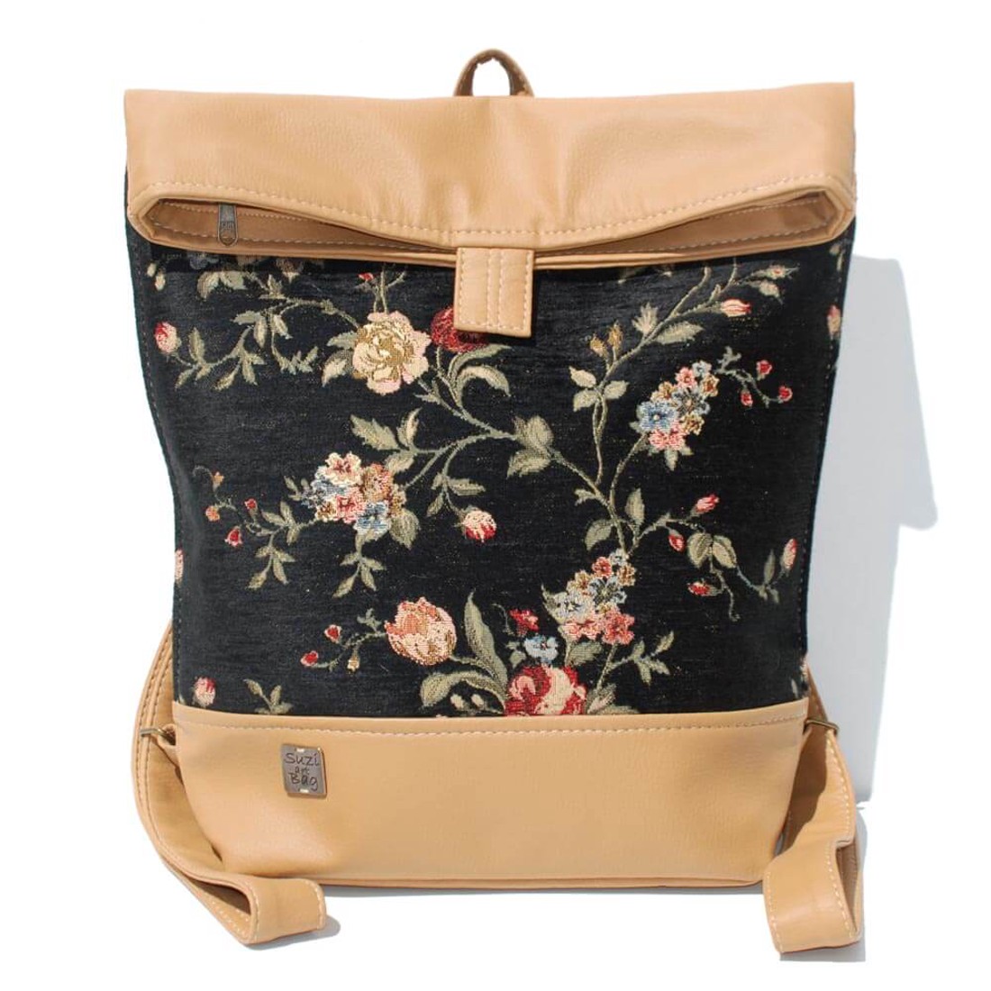 SuziartBag Mogyoró rózsás hátizsák - táska & tok - kézitáska & válltáska - válltáska - Meska.hu SuziartBag Mogyoró rózsás hátizsák - táska & tok - kézitáska & válltáska - válltáska - Meska.hu