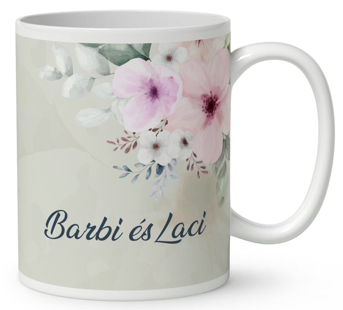 Kérd a neveddel - Cuki róka szerelem mintás bögre - otthon & életmód - konyhafelszerelés, tálalás - tálalás - bögre & csésze - Meska.hu