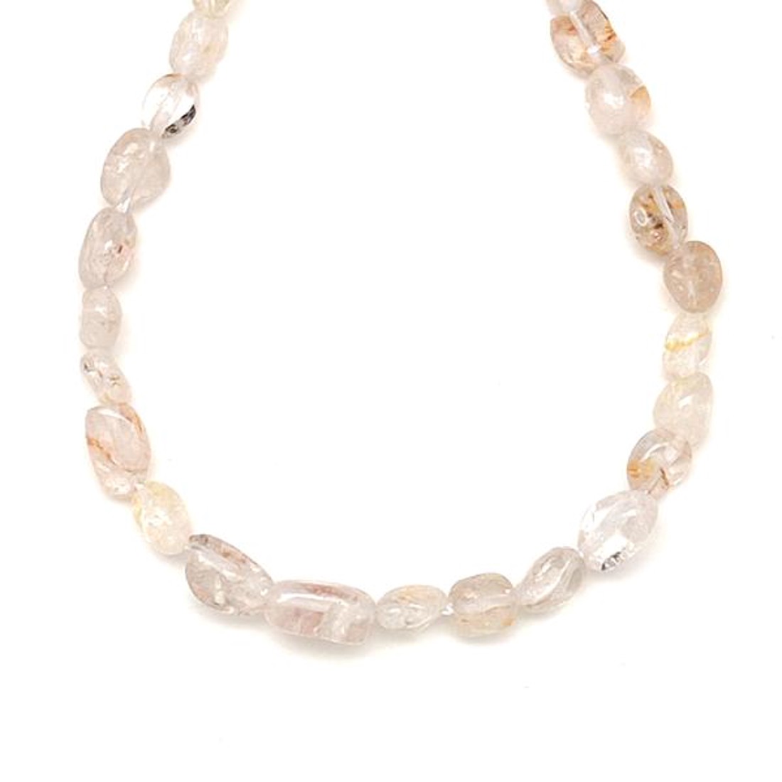 Kvarc sárgás pebble 6-10mm  ékszerkészítő alapanyag (füzér) - kellékek & szerszámok - ásvány alapanyag - ásványfüzér - Meska.hu