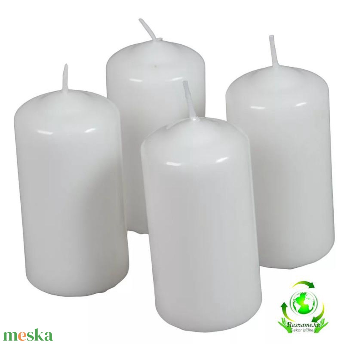 Mártott henger gyertya 50x100 mm - fehér - kellékek & szerszámok - dekorációs kellékek - dekorációs gyertya - Meska.hu Mártott henger gyertya 50x100 mm - fehér - kellékek & szerszámok - dekorációs kellékek - dekorációs gyertya - Meska.hu