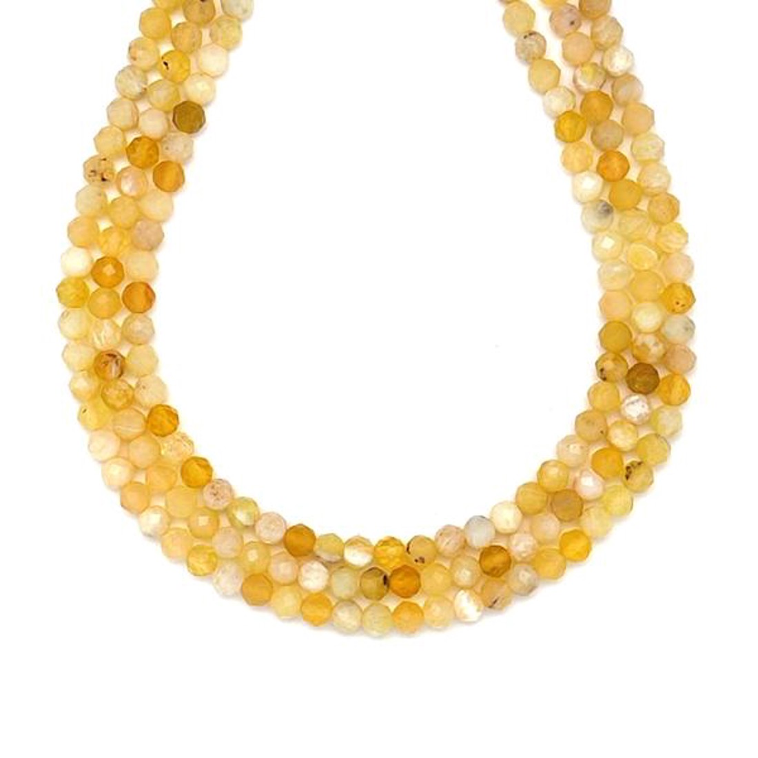 Opál sárga fazettált golyó 4mm ékszerkészítő alapanyag (füzér) - kellékek & szerszámok - ásvány alapanyag - ásványfüzér - Meska.hu