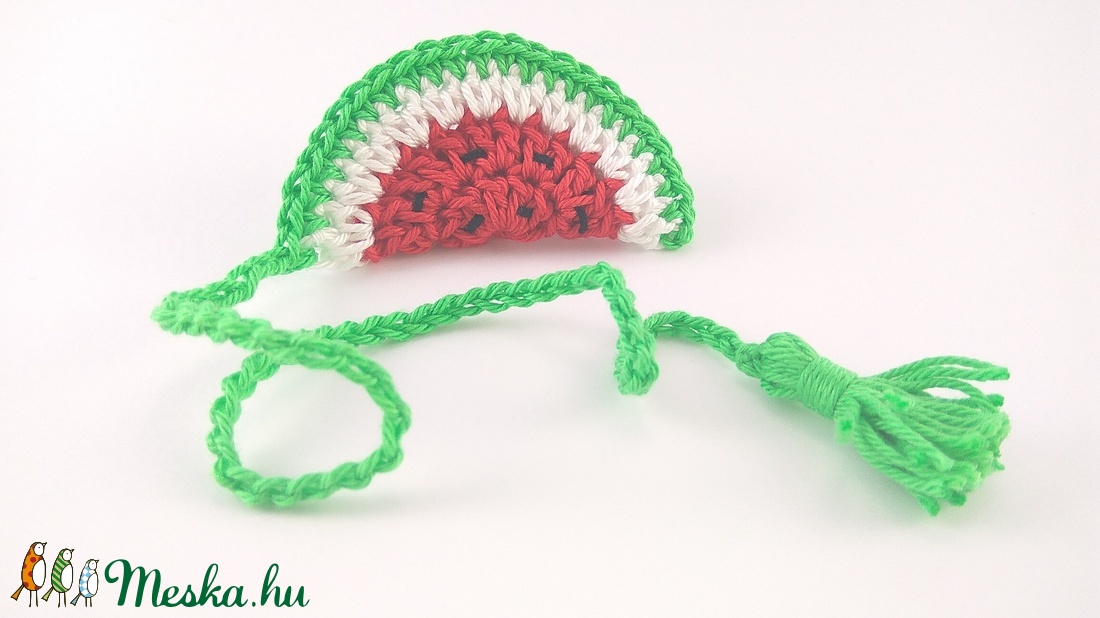 Görögdinnye - horgolt könyvjelző -  - Meska.hu