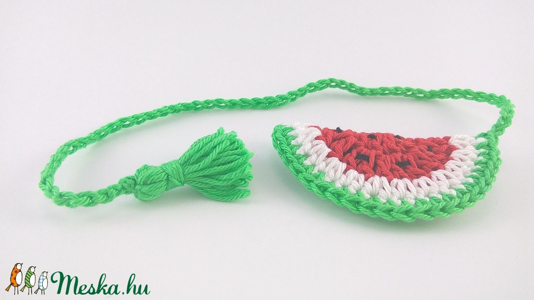 Görögdinnye - horgolt könyvjelző -  - Meska.hu
