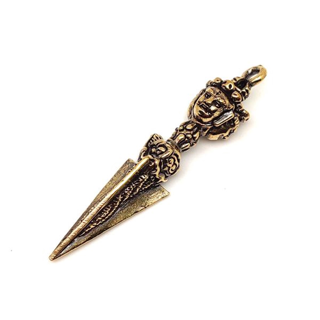 Sárgaréz medál sokarcú rituális szimbólum 61,5cm - ékszer - nyaklánc - medál - Meska.hu