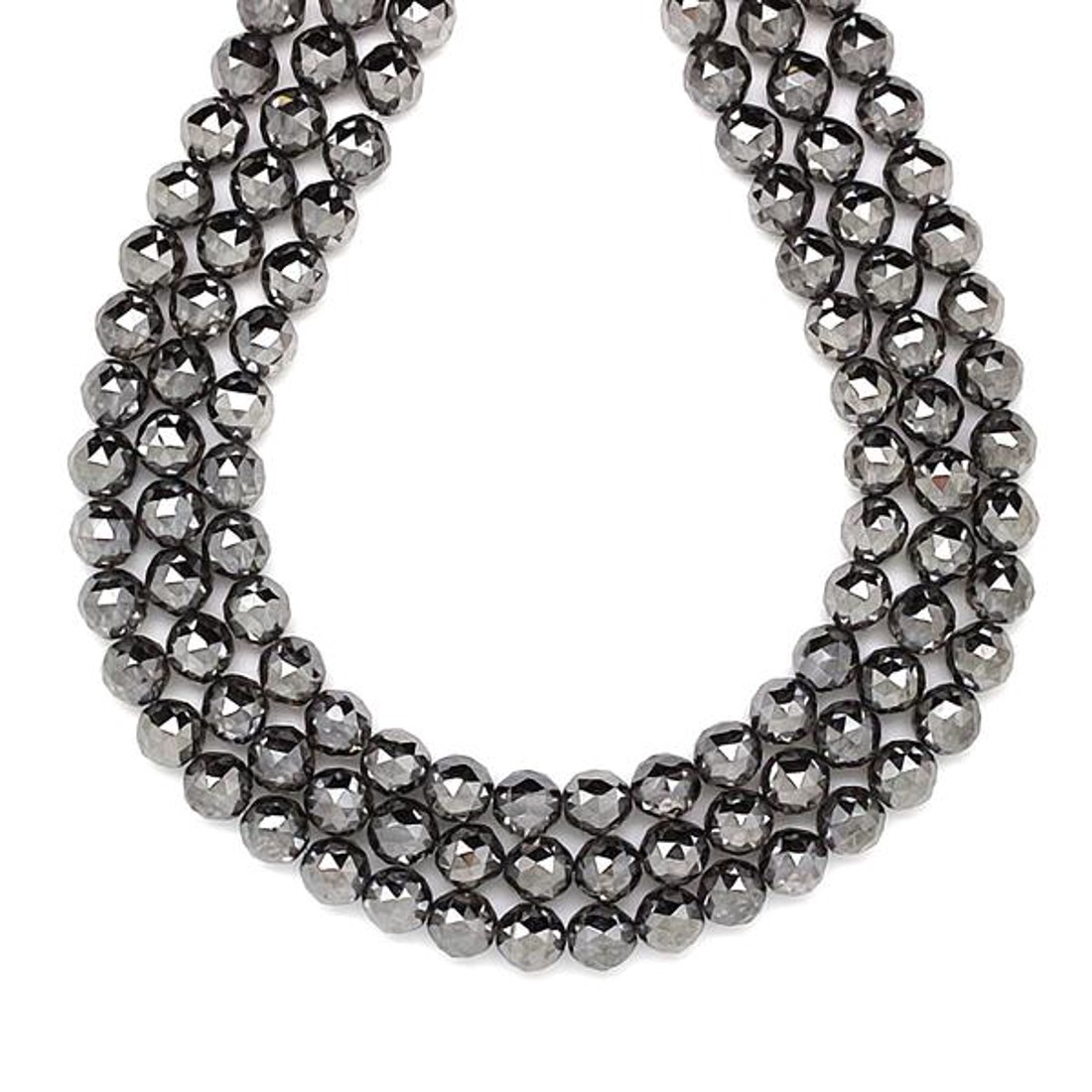 Aura kvarc fazettált háromszög ezüst golyó 6mm  ékszerkészítő alapanyag (füzér) - kellékek & szerszámok - ásvány alapanyag - ásványfüzér - Meska.hu