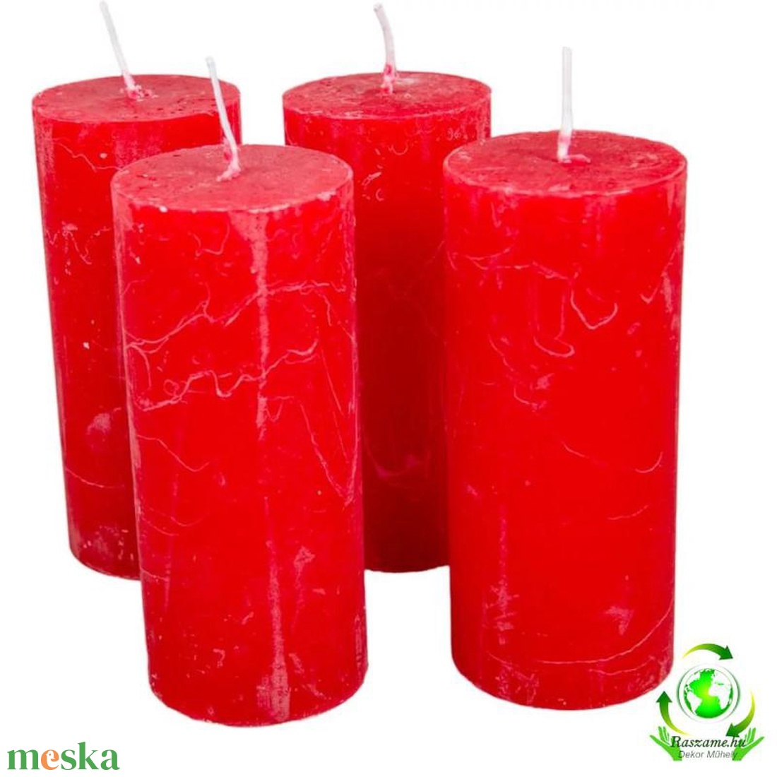 Rusztikus gyertya 50 x 120 mm - piros szett - kellékek & szerszámok - dekorációs kellékek - dekorációs gyertya - Meska.hu Rusztikus gyertya 50 x 120 mm - piros szett - kellékek & szerszámok - dekorációs kellékek - dekorációs gyertya - Meska.hu