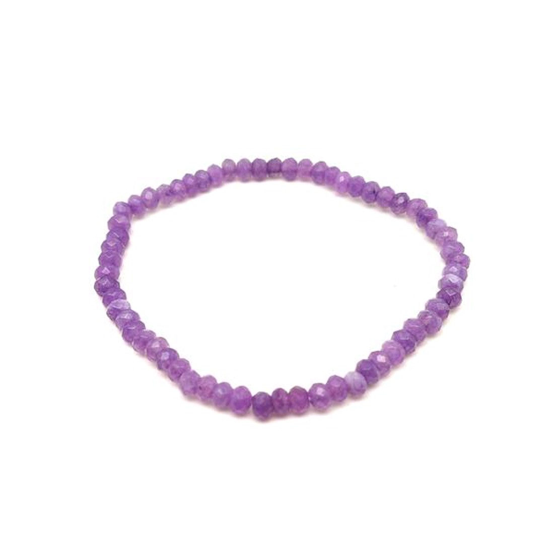 Achát fazettált szin lila korong kari 4x3mm - ékszer - karkötő - ásványkarkötő - Meska.hu