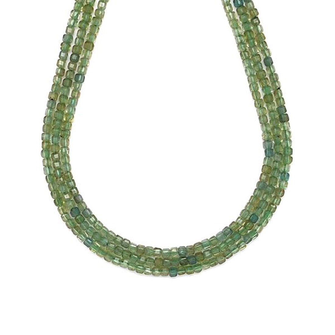 Akvamarin fazettált kocka 3-4x3-4mm ékszerkészítő alapanyag (füzér) - kellékek & szerszámok - ásvány alapanyag - ásványfüzér - Meska.hu