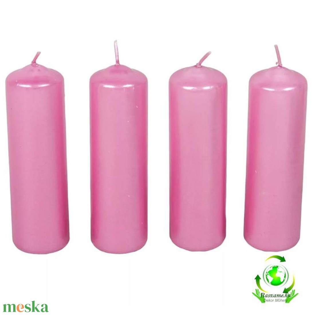 Metál henger gyertya szett 40x140mm - rózsaszín - kellékek & szerszámok - dekorációs kellékek - dekorációs gyertya - Meska.hu Metál henger gyertya szett 40x140mm - rózsaszín - kellékek & szerszámok - dekorációs kellékek - dekorációs gyertya - Meska.hu