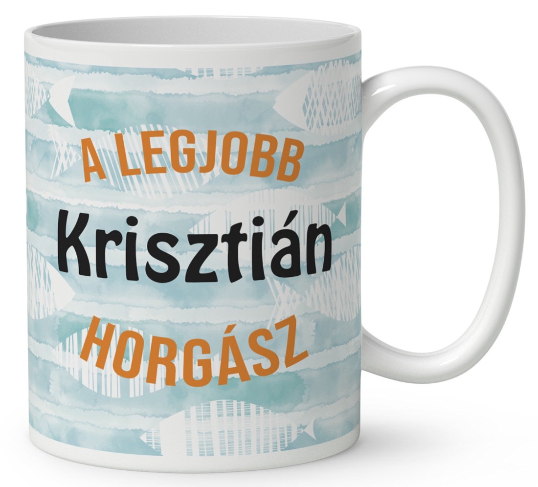 Névvel kérhető - Horgász manó és egy korsó sör mintás bögre - otthon & életmód - konyhafelszerelés, tálalás - tálalás - bögre & csésze - Meska.hu