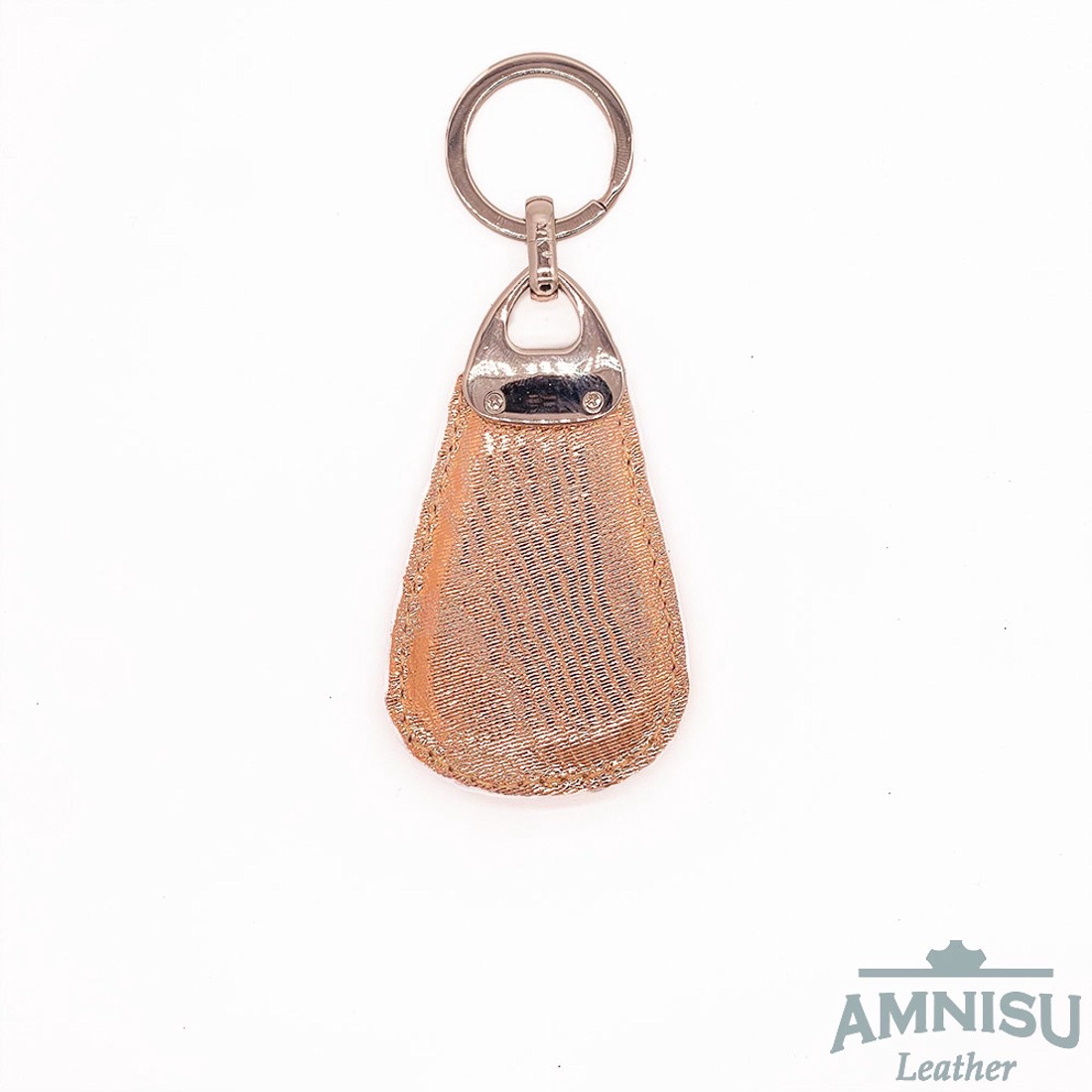 Rosegold mintás csepp alakú swarovski köves bőr kulcstartó H2015 - táska & tok - kulcstartó & táskadísz - kulcstartó - Meska.hu