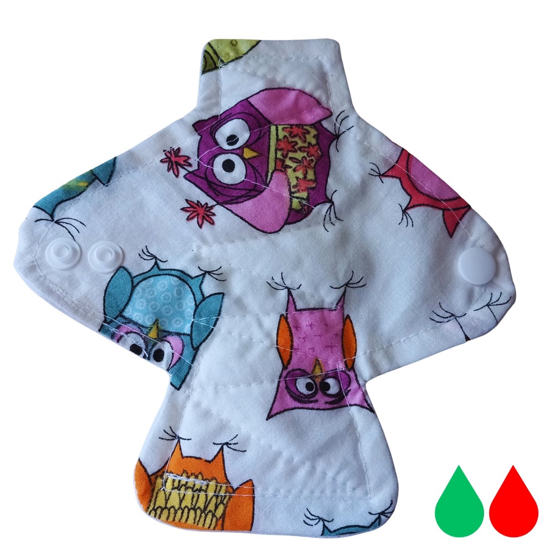 Bagoly tisztasági mosható betét 16cm - szépségápolás - intim higiénia - tisztasági betét - Meska.hu