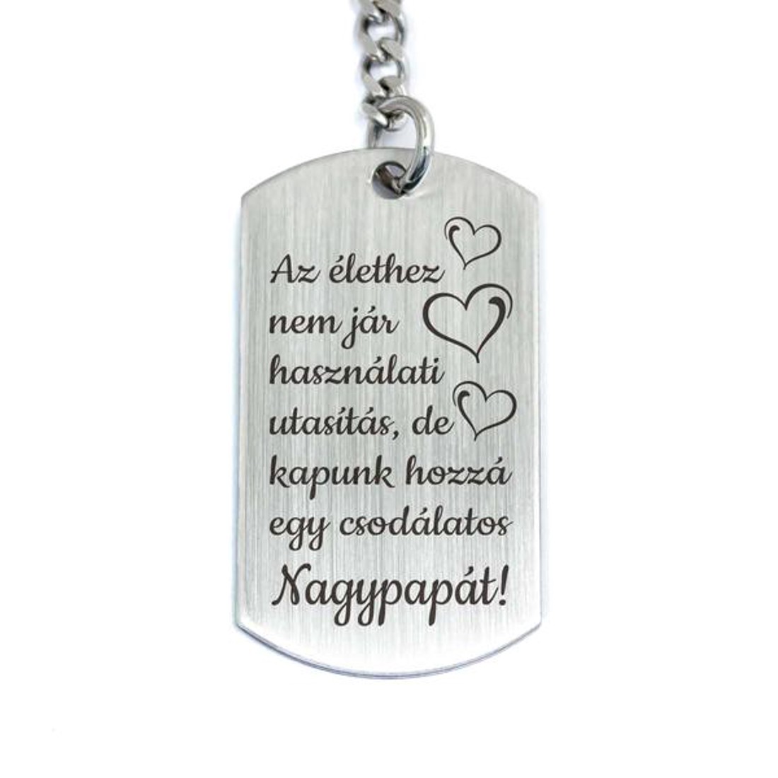 Csodálatos Nagypapát acél medálos kulcstartó - táska & tok - kulcstartó & táskadísz - kulcstartó - Meska.hu Csodálatos Nagypapát acél medálos kulcstartó - táska & tok - kulcstartó & táskadísz - kulcstartó - Meska.hu