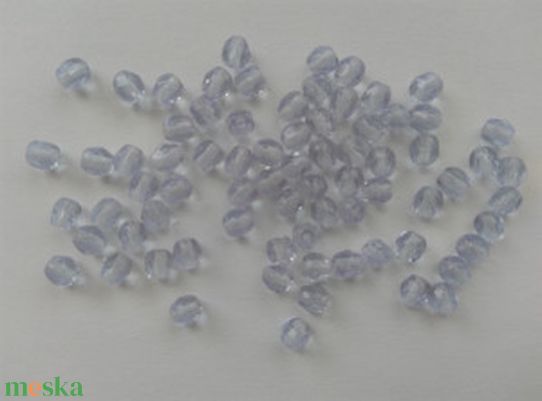 Cseh csiszolt üveggyöngy - 4mm - 100 db / csomag - világoslila - kellékek & szerszámok - gyöngyfűzés kellékek - üveggyöngy - Meska.hu Cseh csiszolt üveggyöngy - 4mm - 100 db / csomag - világoslila - kellékek & szerszámok - gyöngyfűzés kellékek - üveggyöngy - Meska.hu