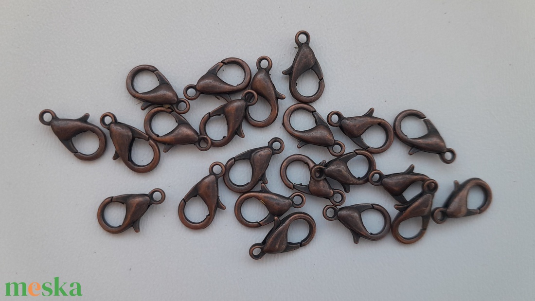 Delfinzár - 12mm - 20 db / csomag - vörösréz szín - kellékek & szerszámok - gyöngyfűzés kellékek - egyéb alkatrész - Meska.hu Delfinzár - 12mm - 20 db / csomag - vörösréz szín - kellékek & szerszámok - gyöngyfűzés kellékek - egyéb alkatrész - Meska.hu