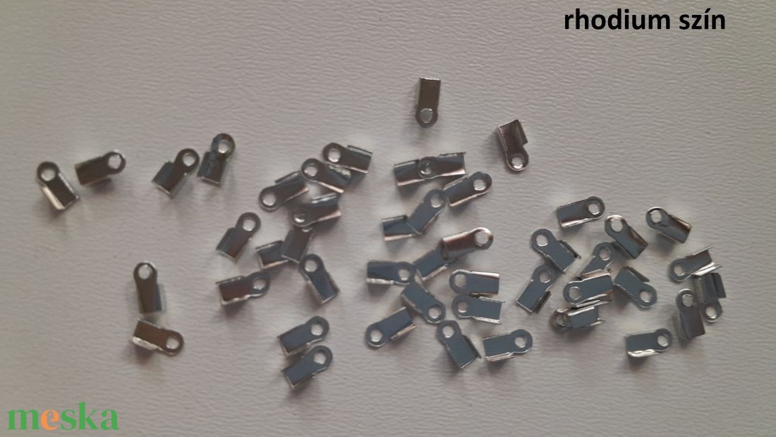 Végzáró - 6x3mm - 50 db / csomag - rhodium szín - kellékek & szerszámok - gyöngyfűzés kellékek - egyéb alkatrész - Meska.hu Végzáró - 6x3mm - 50 db / csomag - rhodium szín - kellékek & szerszámok - gyöngyfűzés kellékek - egyéb alkatrész - Meska.hu