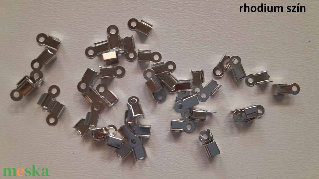 Végzáró - 8x4mm - 50 db / csomag - rhodium szín - kellékek & szerszámok - gyöngyfűzés kellékek - egyéb alkatrész - Meska.hu Végzáró - 8x4mm - 50 db / csomag - rhodium szín - kellékek & szerszámok - gyöngyfűzés kellékek - egyéb alkatrész - Meska.hu