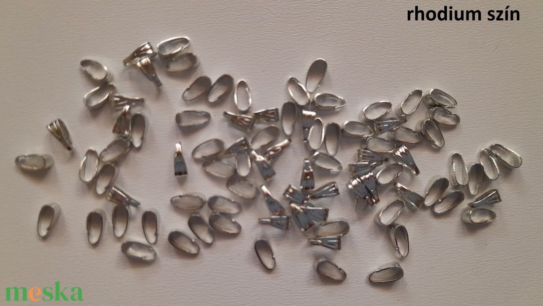 Fém medáltartó - 7 mm - 50 db / csomag - rhodium szín - kellékek & szerszámok - gyöngyfűzés kellékek - egyéb alkatrész - Meska.hu Fém medáltartó - 7 mm - 50 db / csomag - rhodium szín - kellékek & szerszámok - gyöngyfűzés kellékek - egyéb alkatrész - Meska.hu