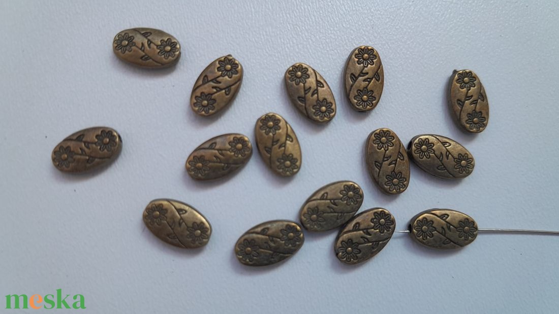 Fém köztes - 10x6x2mm - sárgaréz szín - 10 db / csomag - kellékek & szerszámok - gyöngyfűzés kellékek - fém köztesek - Meska.hu Fém köztes - 10x6x2mm - sárgaréz szín - 10 db / csomag - kellékek & szerszámok - gyöngyfűzés kellékek - fém köztesek - Meska.hu