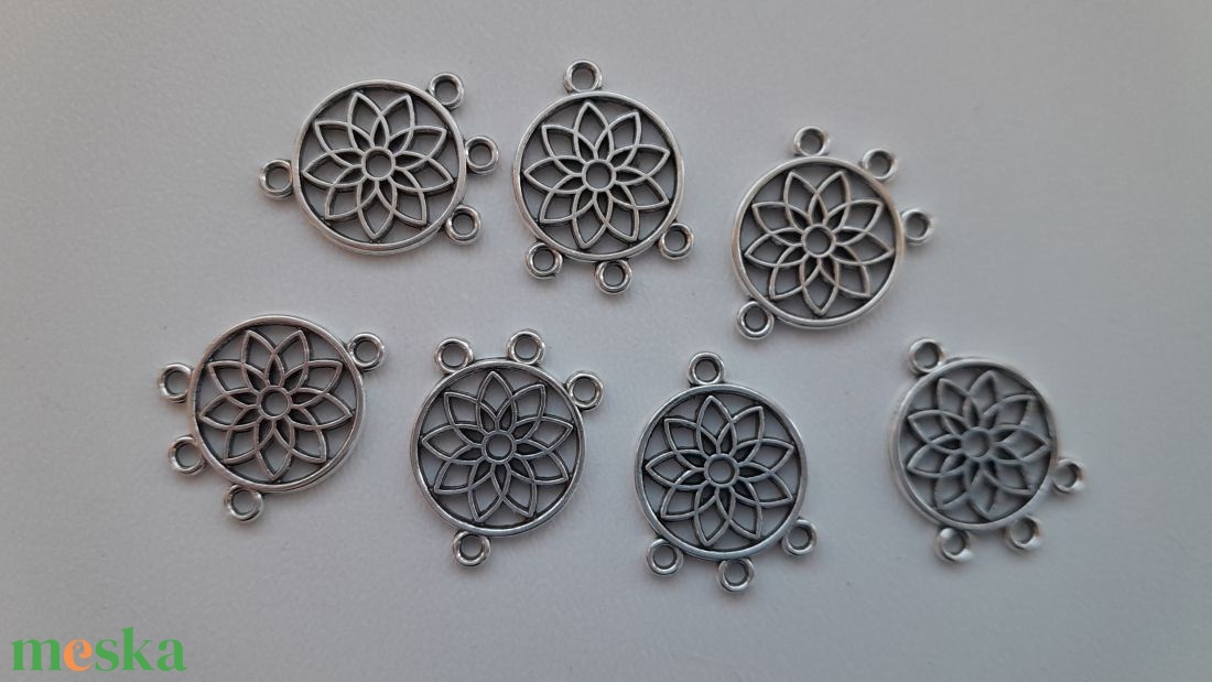 Fém fülbevalóalap / medálalap - 18x14mm - álomfogó, mandala - antik ezüst szín - 10 db / csomag - kellékek & szerszámok - gyöngyfűzés kellékek - egyéb alkatrész - Meska.hu Fém fülbevalóalap / medálalap - 18x14mm - álomfogó, mandala - antik ezüst szín - 10 db / csomag - kellékek & szerszámok - gyöngyfűzés kellékek - egyéb alkatrész - Meska.hu