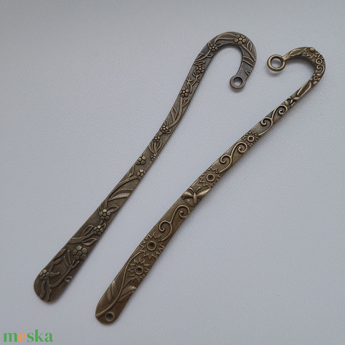 Könyvjelző alap - 120-123mm - sárgaréz szín (2 db / csomag) - kellékek & szerszámok - gyöngyfűzés kellékek - egyéb alkatrész - Meska.hu