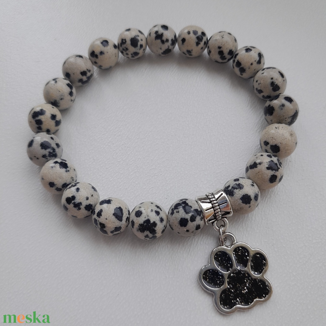 Dalmata jáspis ásványkarkötő - ékszer - karkötő - ásványkarkötő - Meska.hu Dalmata jáspis ásványkarkötő - ékszer - karkötő - ásványkarkötő - Meska.hu