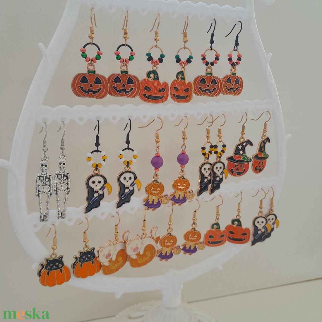 Halloween fülbevaló - tök - ékszer - fülbevaló - lógó fülbevaló - Meska.hu Halloween fülbevaló - tök - ékszer - fülbevaló - lógó fülbevaló - Meska.hu