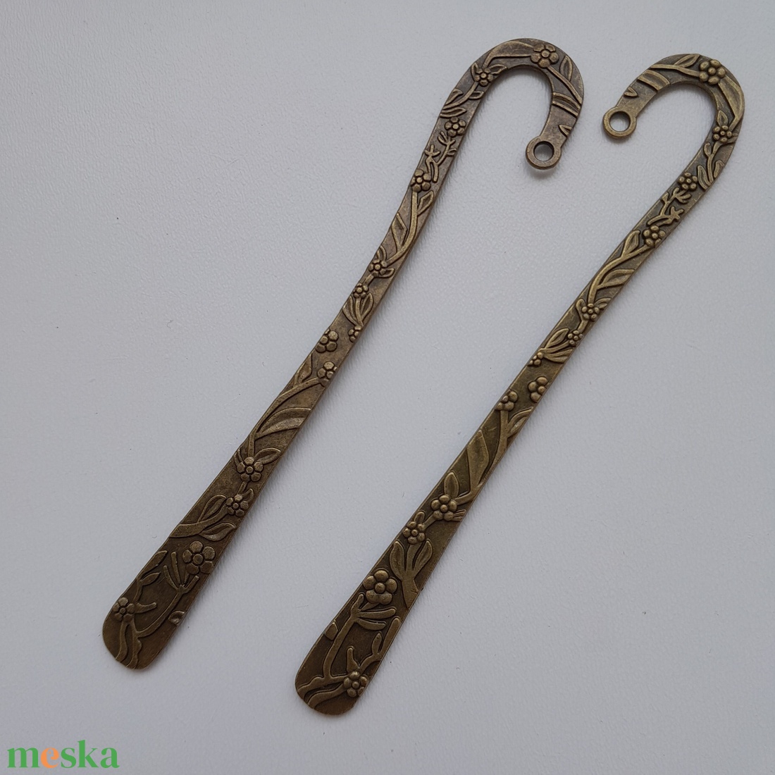 Könyvjelző alap - 120mm - sárgaréz szín (2 db / csomag) - kellékek & szerszámok - gyöngyfűzés kellékek - egyéb alkatrész - Meska.hu