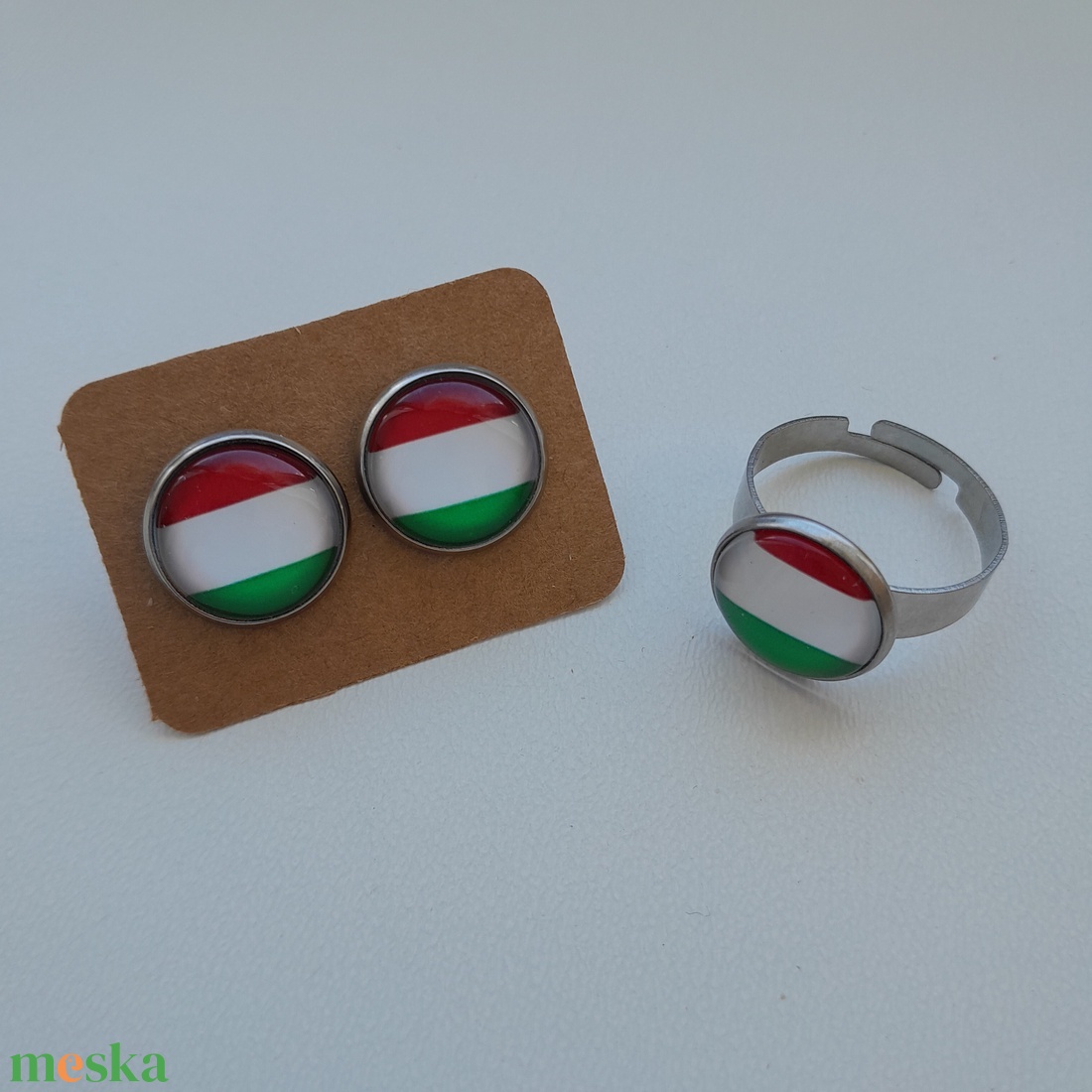 Nemzeti színű üveglencsés ékszer - ékszer - ékszerszett - Meska.hu Nemzeti színű üveglencsés ékszer - ékszer - ékszerszett - Meska.hu